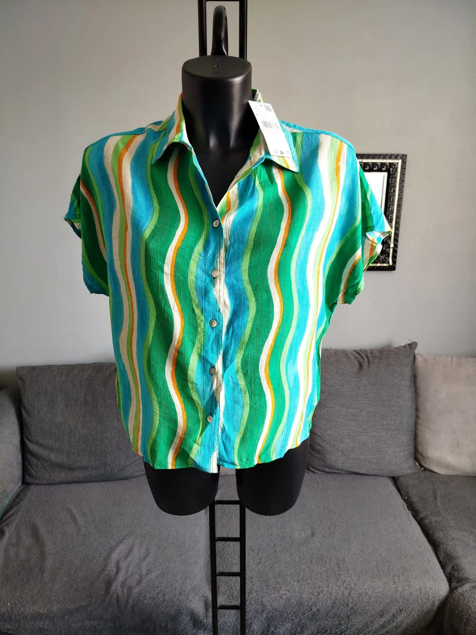 Mango chemise imprimée manches courtes XS